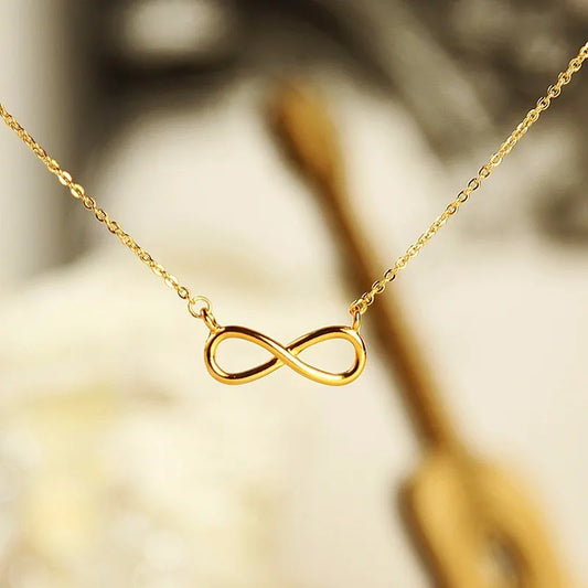 Stainless Steel Infinity Necklace for Women